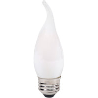 Sylvania 40783 Natural LED Bulb, Decorative, B10 Bent Tip Lamp, 60 W Equivalent, E26 Lamp Base, Dimmable, Frosted