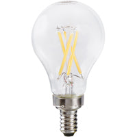 Sylvania 40774 Natural LED Bulb, Decorative, A15 Lamp, 40 W Equivalent, E12 Candelabra Lamp Base, Dimmable, Clear