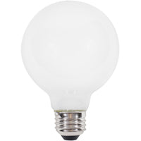 Sylvania 40768 Natural LED Bulb, Globe, G25 Lamp, 60 W Equivalent, E26 Lamp Base, Dimmable, Frosted, Daylight Light