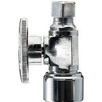 Plumb Pak PP2068POLF Stop Valve, 5/8 x 3/8 in Connection, Compression, Brass Body