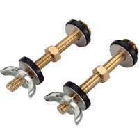 Exclusively Orgill Tank-to-Bowl Connector Kit, Steel, Brass, For: Connecting Toilet Tank to Toilet Bowl
