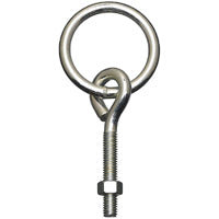 National Hardware 2061BC Series N220-624 Hitch Ring with Eye Bolt, 160 lb Working Load, 2 in ID Dia Ring, Steel, Zinc