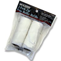 WOOSTER ZIP R148-3 Mini Trim Roller Refill, 3/16 in Thick Nap, 3 in L, Fabric Cover