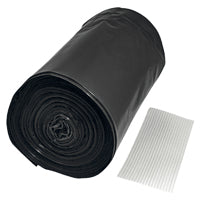 Frost King DL3656 Drum Liner, 55 gal Capacity, Polyethylene, Black