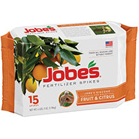 Jobe's 1612 Fruit and Citrus Tree Outdoor Fertilizer Food Spikes, 15 Count