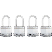 Master Lock Magnum Series M1XQLF Padlock, Keyed Alike Key, 5/16 in Dia Shackle, 1-1/2 in H Shackle, Stainless Steel Body