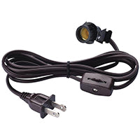 Westinghouse Cord Set W/Skt And Switch 6Ft 7000300 , Brown