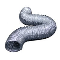 Lambro 414 Flexible Air Connector, 4 in, 25 ft L, Aluminum