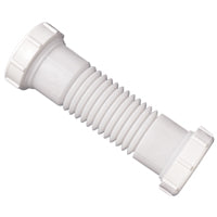 Plumb Pak PP812-15 Flex 'N Fix Extension Coupling, 1-1/2" or 1-1/4" Inlet, 1.5 Inch, White