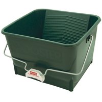 WOOSTER 8616 Paint Roller Bucket, 4 gal Capacity, Polypropylene, Green, Comfort-Grip Handle