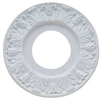 Westinghouse 7702700 Ceiling Medallion, 10 in Dia, Plastic, Traditional White, For: Ceiling Fans