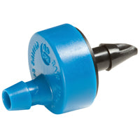 Rain Bird SW05-10PS Spot Watering Emitter, Self-Piercing, 1/4 x 1/2 in Connection, Barb, Full-Circle, 0.5 gph, Blue