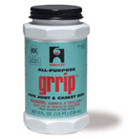 Hercules GRRIP 15515 Pipe Joint and Gasket Seal, 8 oz Can, Liquid, Paste, Black