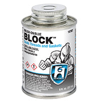 Oatey Brush-on Block 15707 Thread and Gasket Sealant, 8 oz Can, Liquid, Paste, Blue