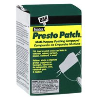 DAP Presto Patch 58505 Patching Compound, White, 4 lb Bag