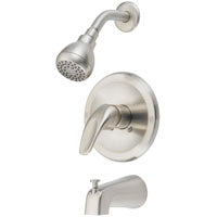 Boston Harbor TQ-F1014209NP Tub/Shower, Fixed Mount Showerhead, 1.75 gpm Showerhead, 1 Spray Settings, 1-Handle