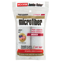 WOOSTER RR327-4 1/2 Paint Roller Cover, 3/8 in Thick Nap, 4-1/2 in L, Microfiber Cover