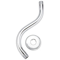 Plumb Pak PP825-191 Shower Arm and Flange, 11-1/4 in L, Stainless Steel, Polished Chrome, S
