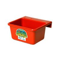 Little Giant MF6RED Hook Over Feeder, 6 qt Volume, DuraFlex Plastic, Red
