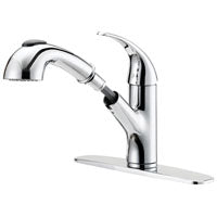 Boston Harbor FP4A4079CP Kitchen Faucet, 1.8 gpm, 1-Faucet Handle, 1, 3-Faucet Hole, Metal/Plastic, Chrome Plated