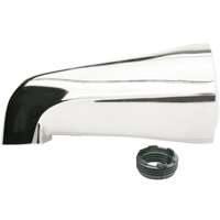 Plumb Pak PP825-30 Bathtub Spout, 3/4 in Connection, IPS, Chrome Plated, For: 1/2 in or 3/4 in Pipe