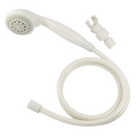 Boston Harbor Hand-Held Shower Head, 1.75 (6.6) 80 gpm (L/MIN) psi, 1/2-14 NPT Connection, Threaded, PVC, White