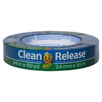 Duck Clean Release 240193 Painter's Tape, 60 yd L, 0.94 in W, Blue