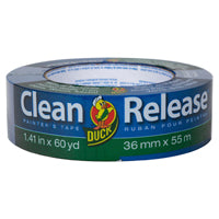 Duck Clean Release 240194 Painter's Tape, 60 yd L, 1.41 in W, Blue