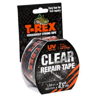 T-Rex 241535 Repair Tape, 9 yd L, 1.88 in W, Clear