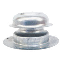 US Hardware V-015C Plumbing Cap, 2-7/8 in Connection, Steel, White, Zinc
