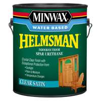 Minwax Water-Based Spar Urethane Satin Crystal Clear 1 Gl2 71052