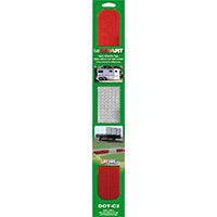 INCOM RE3986 Reflective Tape, 18 in L, 2 in W, Red/Silver