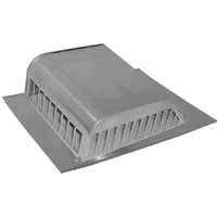 Lomanco 750 Slant Back Aluminum Roof Louver Vent, 8", Mill (Pack of 6)