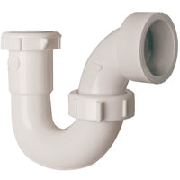 Plumb Pak PP950W S-Trap, 1-1/2 in, Plastic, White, SCH 40 Schedule