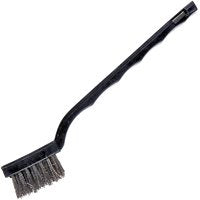 ProSource PB-57130-N3L Mini Wire Brush, Nylon Bristle, Black Bristle, 1/4 in W Brush, 7 in OAL, Black