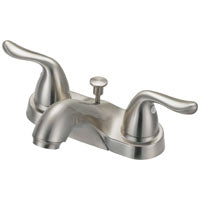 Boston Harbor F5121033NP Lavatory Faucet, 1.2 gpm, 2-Faucet Handle, 3-Faucet Hole, Metal/Plastic, Brushed Nickel