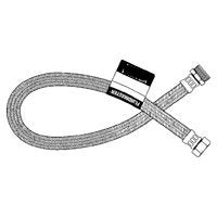FLUIDMASTER B1T16 Toilet Connector, 3/8 in Inlet, Compression Inlet, 7/8 in Outlet, Ballcock Outlet, 16 in L