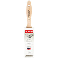 WOOSTER 5222-1-1/2 Paint Brush, 1-1/2 in W, 2-7/16 in L Bristle, Polyester Bristle, Varnish Handle