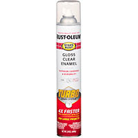 Stops Rust 353345 Protective Enamel with Turbo Spray System, Gloss, Clear, 24 oz, Aerosol Can