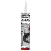 RUST-OLEUM 347418 Wet Roof Repair, Black, Liquid, 10.1 oz Cartridge