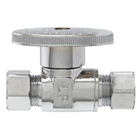 Plumb Pak PP20064LF Shut-Off Valve, 3/8 x 3/8 in Connection, Compression, Brass Body