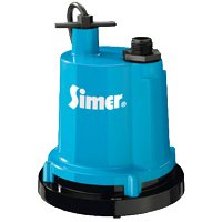 Sta-Rite Simer Geyser 2300 Submersible Utility Pump, 1-Phase, 5.6 A, 115 V, 0.25 hp, 1-1/4 in Outlet, 1320 gph