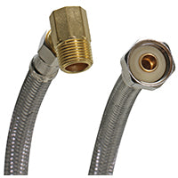 FLUIDMASTER 1W72CU Dishwasher Connector, 3/8 in, Compression, Polymer/Stainless Steel