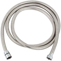 Whedon AF206C Shower Hose, 1/2 in Connection, Female, 78 to 100 in L Hose, Stainless Steel, Chrome Plated