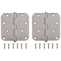 ProSource DH-S606-PS Door Hinge, Stainless Steel, Stainless Steel, Loose Pin, 180 deg Range of Motion, Screw Mounting