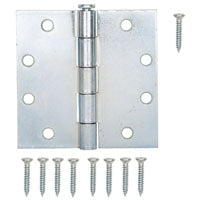 ProSource LR-064-PS Utility Hinge, Steel, Zinc, Removable Pin, 180 deg Range of Motion, Full Mortise Mounting
