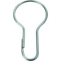Simple Spaces PMB-007 Shower Curtain Pin, Snap-Fit, Zinc, Sliver, For: Shower Liners and Curtains