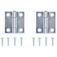 ProSource LR-053-PS Utility Hinge, Steel, Zinc, Removable Pin, 180 deg Range of Motion, Full Mortise Mounting