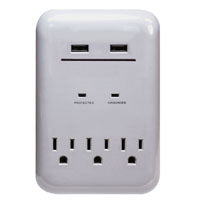 PowerZone Usb Charger 3 Output 3.4 A 950 J ORUSB343S