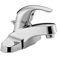 DELTA Peerless Tunbridge Series P188620LF Bathroom Faucet, 1.2 gpm, 1-Faucet Handle, Brass, Chrome Plated, Lever Handle